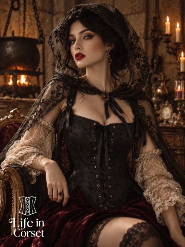 Bustier Corset Médiéval à Bretelles Ginebra