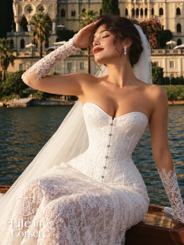 Corset mariage blanc Céleste