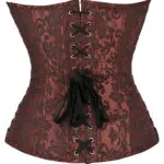 Corset marron et gris à fermeture éclair (vue réelle, dos) Corset marron et gris à fermeture éclair (vue réelle, dos)