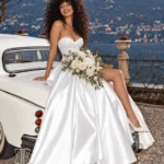 Corset serre taille blanc Évangéline Corset serre taille blanc Évangéline