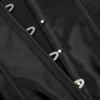 Corset serre taille noir en satin Elvira (busks en métal) Corset serre taille noir en satin Elvira (busks en métal)