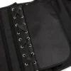 Corset serre taille noir en satin Elvira (cache sous lacets) Corset serre taille noir en satin Elvira (cache sous lacets)