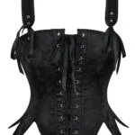 bustier corset médiéval à bretelles (real shot)