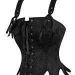 bustier corset médiéval à bretelles (real shot profil)