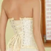 corset bustier jaune or (arrière)