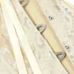 corset bustier jaune or (buscs)
