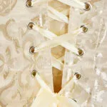 corset bustier jaune or (lacets)