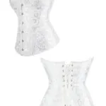 corset mariage blanc (vue réelle, profil et arrière)