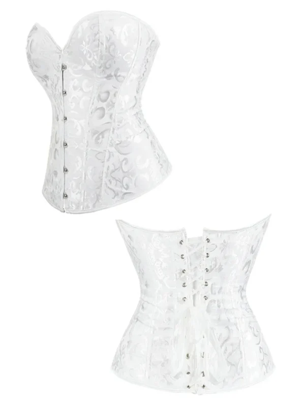 corset mariage blanc (vue réelle, profil et arrière) corset mariage blanc (vue réelle, profil et arrière)