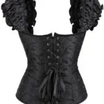 corset noir à bretelles larges (real shot arrière) corset noir à bretelles larges (real shot arrière)