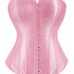 corset rose en satin (real shot) corset rose en satin (real shot)