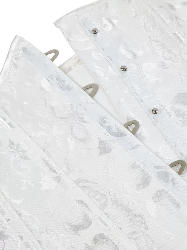 corset serre taille blanc (vue des buscs) corset serre taille blanc (vue des buscs)