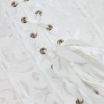 corset serre taille blanc (vue des lacets) corset serre taille blanc (vue des lacets)