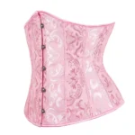corset serre taille rose (vue réelle, profil) corset serre taille rose (vue réelle, profil)