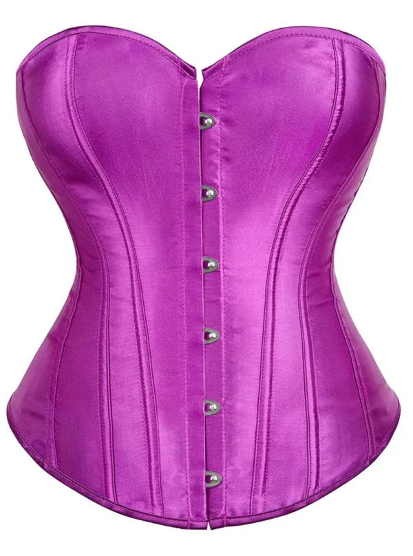 corset violet en satin (real shot) corset violet en satin (real shot)
