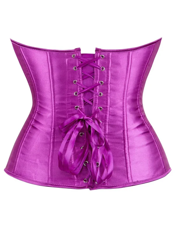 corset violet en satin (real shot vue de dos) corset violet en satin (real shot vue de dos)