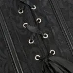 corset gothique noir (lacets)
