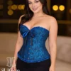 Corset bleu victorien Nova (profil) Corset bleu victorien Nova (profil)