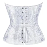 corset à fermeture éclair blanc Nina (vue réelle, dos) corset à fermeture éclair blanc Nina (vue réelle, dos)