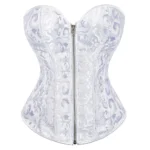 corset à fermeture éclair blanc Nina (vue réelle, face) corset à fermeture éclair blanc Nina (vue réelle, face)