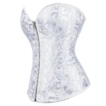 corset à fermeture éclair blanc Nina (vue réelle, profil) corset à fermeture éclair blanc Nina (vue réelle, profil)