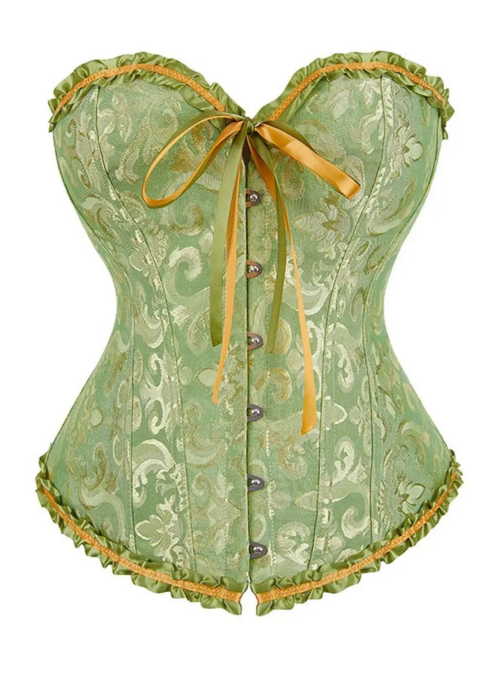 corset bustier vert Mila (vue réelle, face) corset bustier vert Mila (vue réelle, face)
