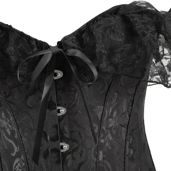 Corset de soirée élégant avec dentelle (fermeture à buscs) Corset de soirée élégant avec dentelle (fermeture à buscs)