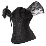 Corset de soirée élégant avec dentelle (vue réelle, profil) Corset de soirée élégant avec dentelle (vue réelle, profil)