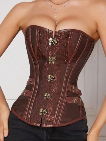 Corset gothique chic marron Hazel Corset gothique chic marron Hazel