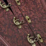 Corset gothique chic marron Hazel (crochets de fermeture)