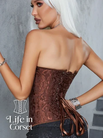 Corset marron classique Brunella (dos)