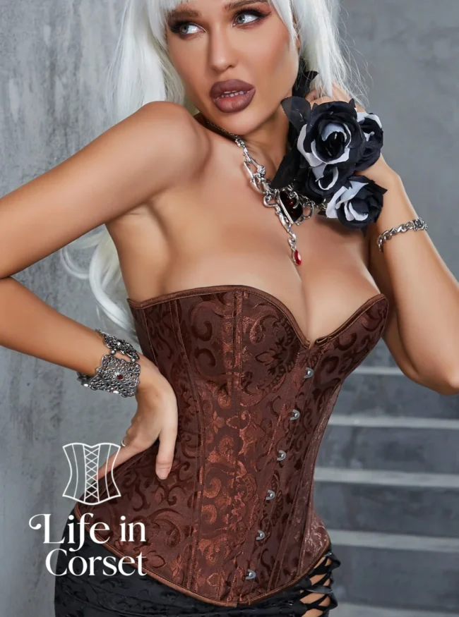Corset marron classique Brunella (profil) Corset marron classique Brunella (profil)