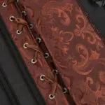 corset marron classique Brunelle (cache sous lacets)