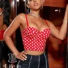 Bustier rouge à pois Ulyana Bustier rouge à pois Ulyana