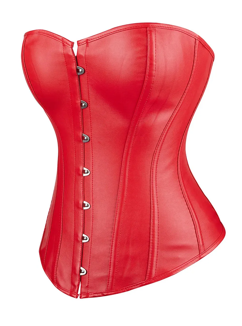 Corset en cuir rouge Sienna (4) Corset en cuir rouge Sienna (4)