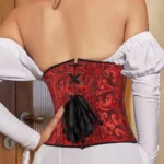 Corset sous poitrine rouge et noir Saphira (3) Corset sous poitrine rouge et noir Saphira (3)