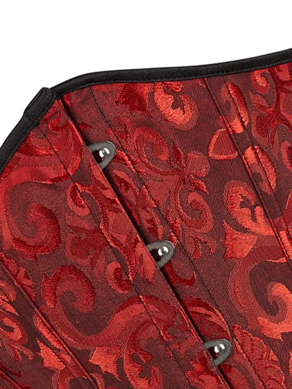 Corset sous poitrine rouge et noir Saphira (4) Corset sous poitrine rouge et noir Saphira (4)