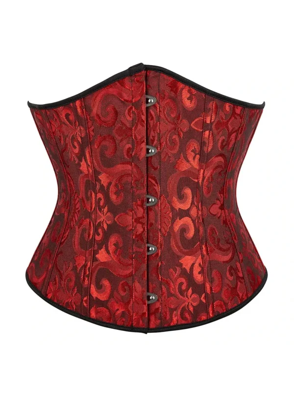 Corset sous poitrine rouge et noir Saphira (8) Corset sous poitrine rouge et noir Saphira (8)
