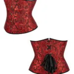 Corset sous poitrine rouge et noir Saphira (9) Corset sous poitrine rouge et noir Saphira (9)