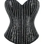 corset noir brillant à sequins Lumilla (5)