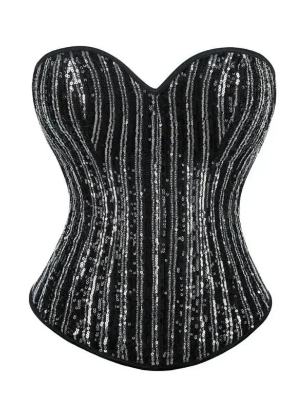 corset noir brillant à sequins Lumilla (5) corset noir brillant à sequins Lumilla (5)