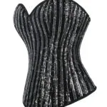 corset noir brillant à sequins Lumilla (6)