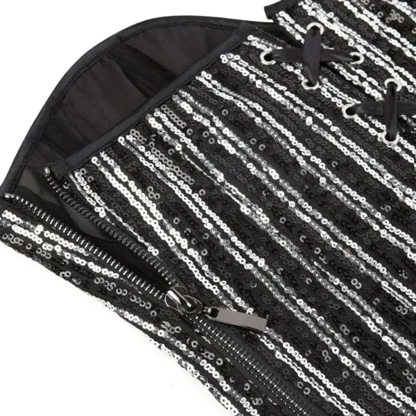 corset noir brillant à sequins Lumilla (8) corset noir brillant à sequins Lumilla (8)