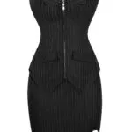 Bustier à rayures et jupe tailleur Business Lady (5) Bustier à rayures et jupe tailleur Business Lady (5)