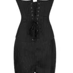 Bustier à rayures et jupe tailleur Business Lady (7) Bustier à rayures et jupe tailleur Business Lady (7)