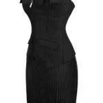 Bustier à rayures et jupe tailleur Business Lady (8) Bustier à rayures et jupe tailleur Business Lady (8)