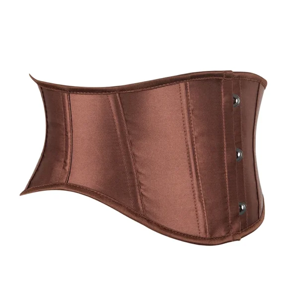 Ceinture corset en satin marron serre-taille Carmen (6) Ceinture corset en satin marron serre-taille Carmen