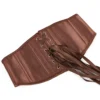Ceinture corset en satin marron serre-taille Carmen (7) Ceinture corset en satin marron serre-taille Carmen