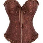 Corset en dentelle marron à fermeture éclair Ulyssia (2) Corset en dentelle marron à fermeture éclair Ulyssia (2)