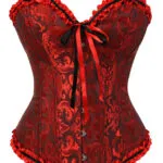 Corset rouge à lacet noir Passion (14)